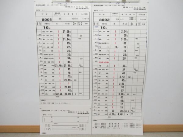 新津運輸区　変臨B2552行路揃い「トワイライト」