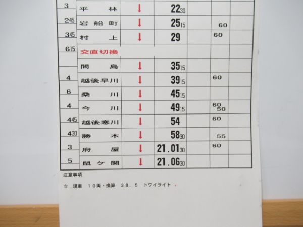 新津運輸区　変臨B2552行路揃い「トワイライト」