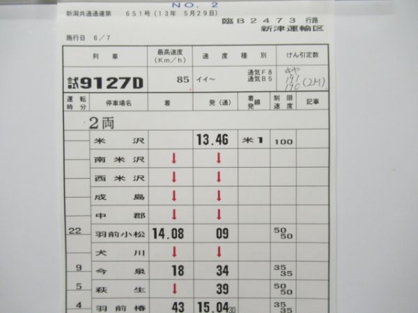 新津運輸区　臨B2473行路揃い「キヤ191」