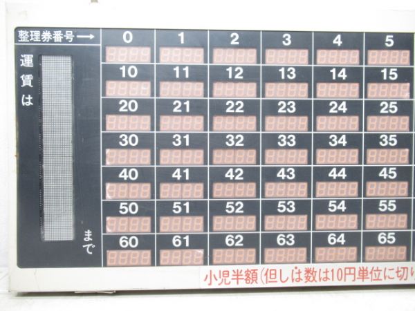 鉄道運賃表示器