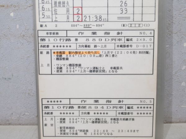 姫路鉄道部　10行路揃い