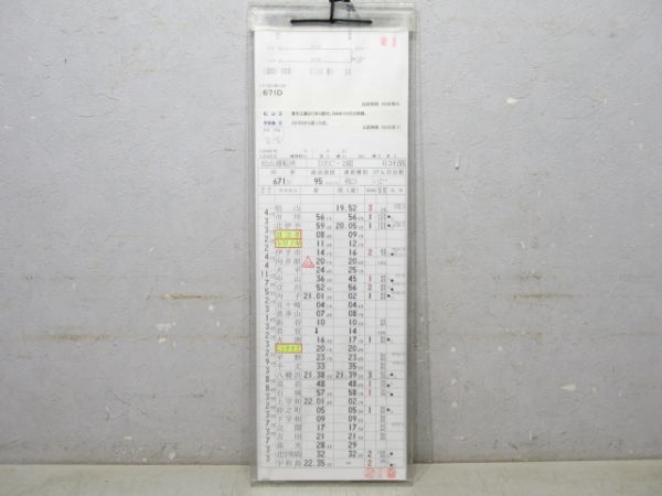 松山運転所 DEC-2組 63行路 揃い (キハ58 など)