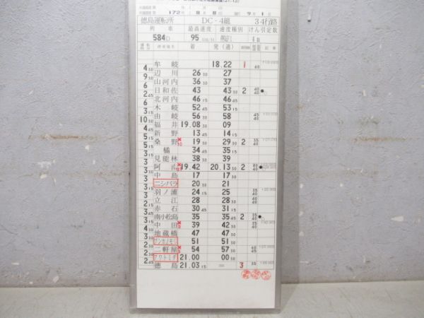 徳島運転所 DC-4組 34行路 揃い