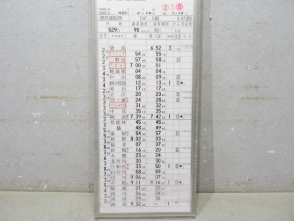 徳島運転所 DC-5組 43行路 揃い