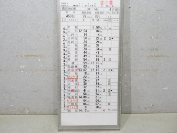 徳島運転所 DC-5組 43行路 揃い
