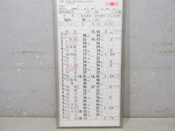 徳島運転所 DC-6組 51行路 揃い