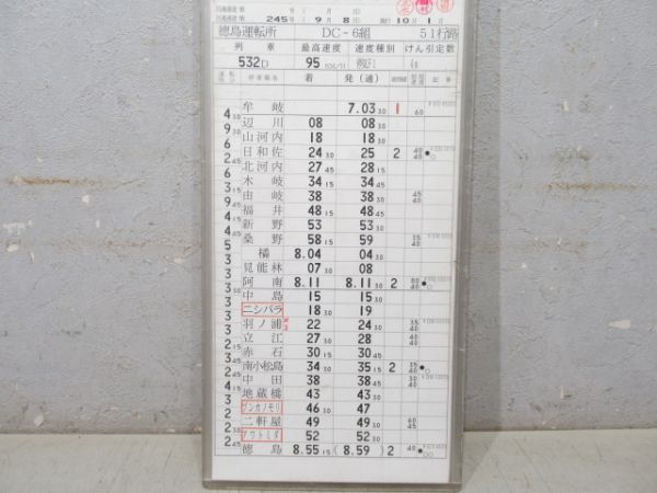 徳島運転所 DC-6組 51行路 揃い