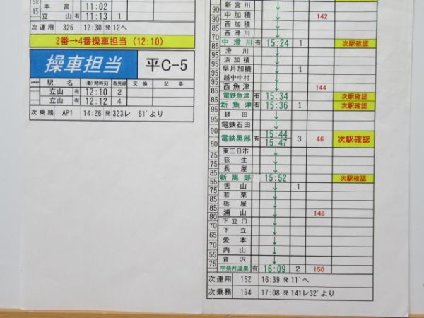 富山地方鉄道 バラ3枚組 (特急・急行 入り)【B】