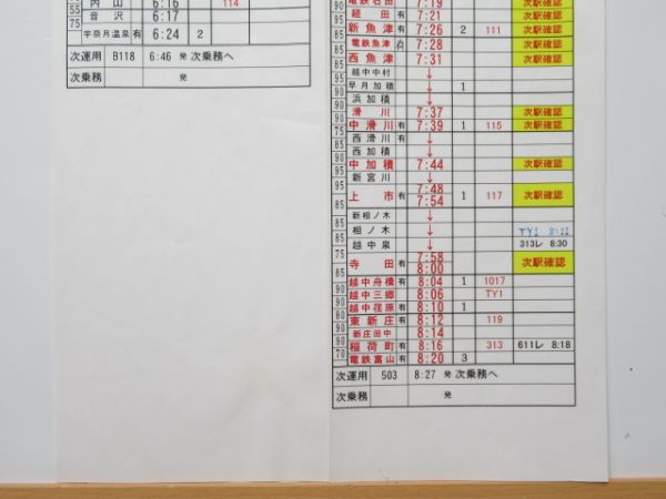 富山地方鉄道 バラ3枚組 (特急・急行 入り)【B】