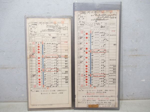 伊勢運転区　気B第35仕業揃い「急行はまゆう」　通票入り