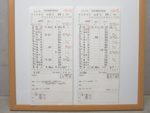 津山鉄道部 28-1行路 揃い