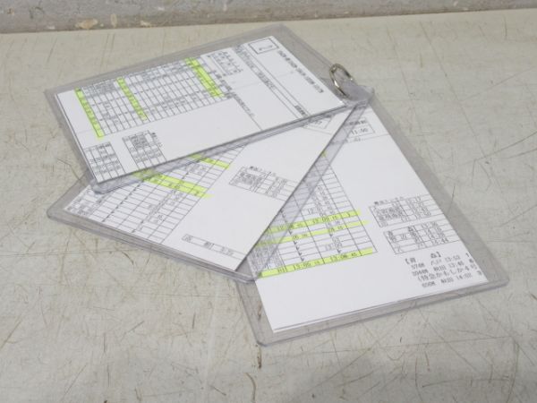 車掌時刻表 函館運輸所 揃い (特急 白鳥など)