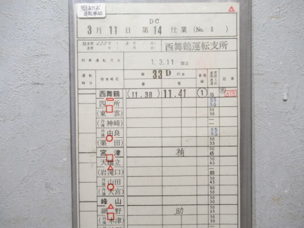 西舞鶴運転支所 DC14仕業 揃い (特急 あさしお)