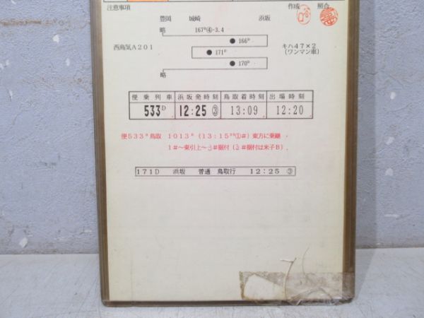 鳥取列車支部 26行路 揃い (急行 だいせん)