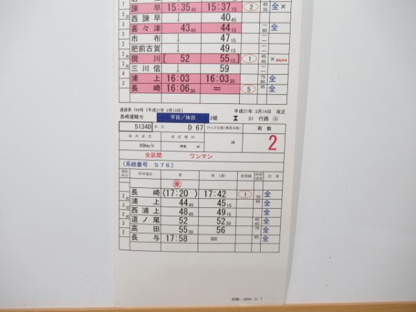 長崎運輸センター 31行路 (快速 シーサイドライナー)