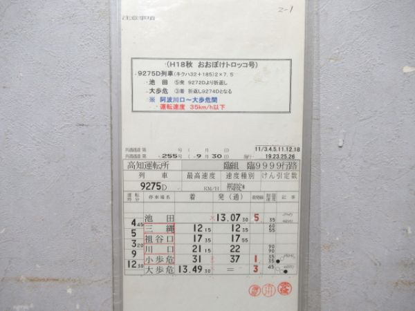 高知運転所 臨9999行路 揃い (おおぼけトロッコ号)