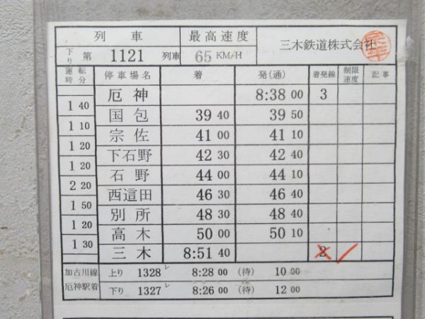 三木鉄道 三木線