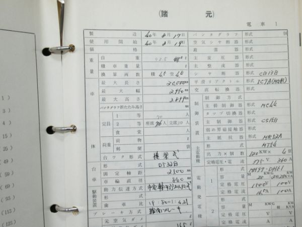 電車履歴簿「クモハ 475-30」
