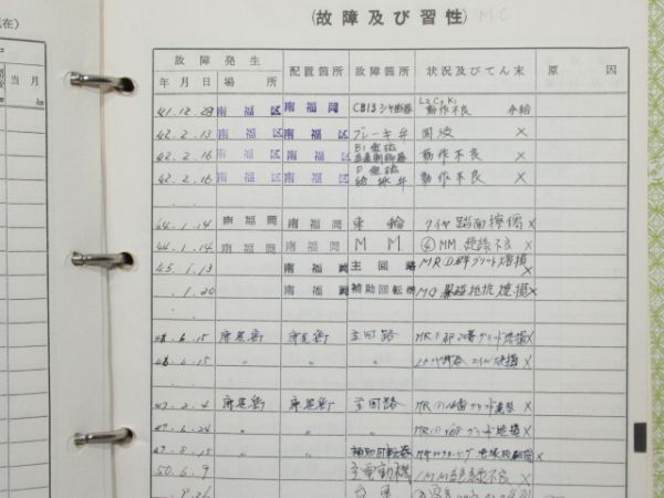電車履歴簿「クモハ 475-30」