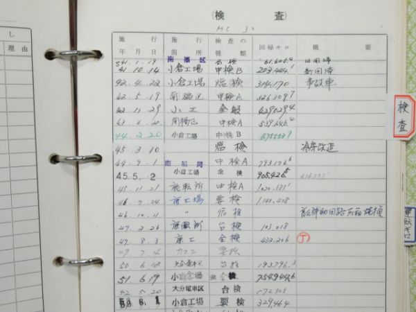 電車履歴簿「モハ 474-27」