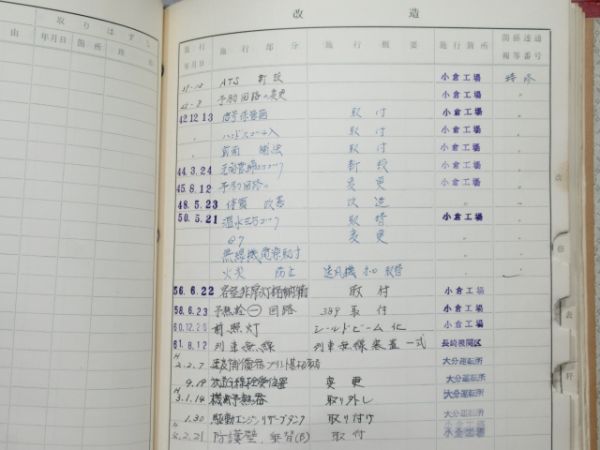気動車車体履歴簿「キハ 52-105」