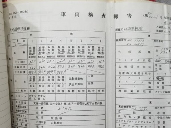 気動車車体履歴簿「キハ 52-105」