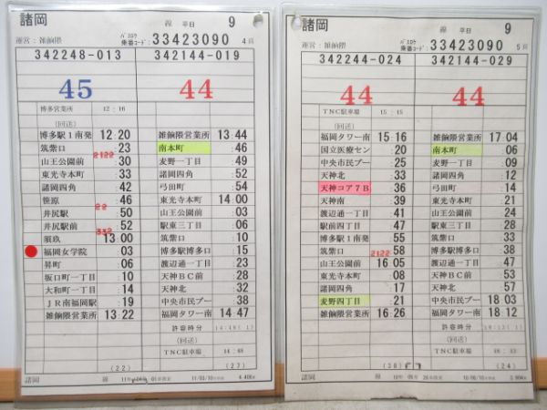 西鉄バス　雑餉隈営業所揃い