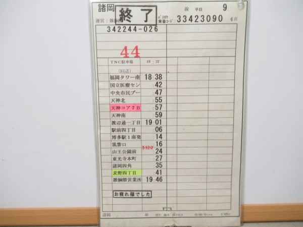 西鉄バス　雑餉隈営業所揃い