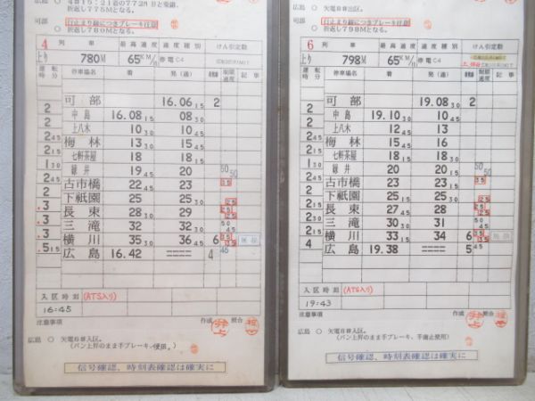 可部鉄道部　EC組404行路揃い