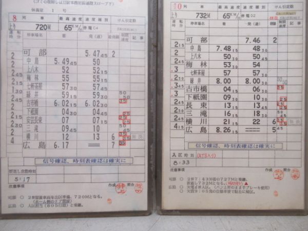 可部鉄道部　EC組404行路揃い