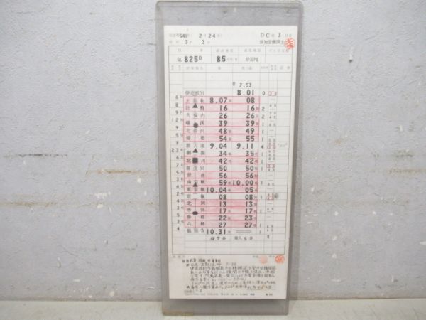 俱知安機関支区　DC組3仕業　胆振線(廃線)通票入り