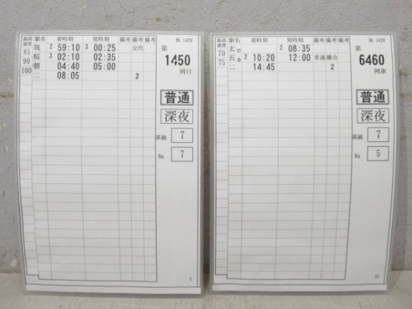 西鉄電車 筑1420 バラ2枚組