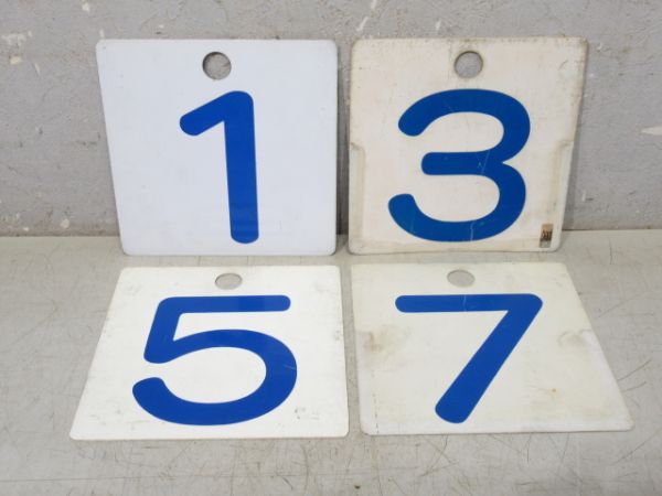 JR四国 12系 車外号車板 4枚組