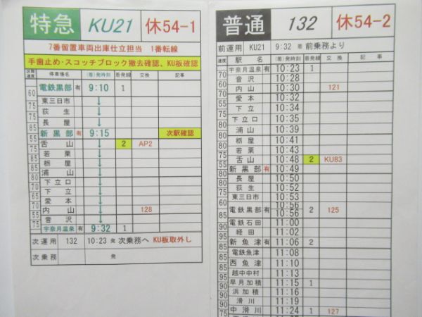 富山地方鉄道 バラ3枚組B (特急 入り)【B】
