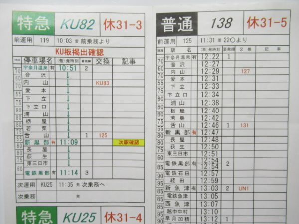 富山地方鉄道 バラ3枚組B (特急 入り)【B】