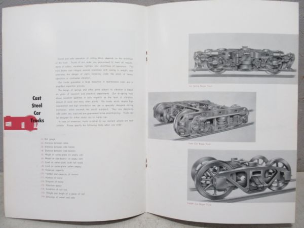 住友金属 台車部品 案内パンフレット 2冊組 (英語・日本語)