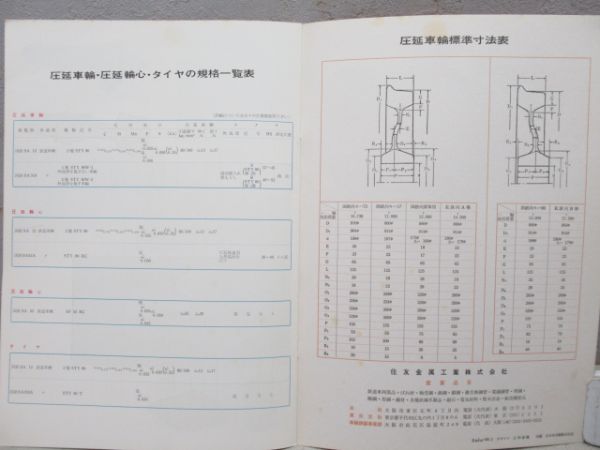 住友金属 台車部品 案内パンフレット 2冊組 (英語・日本語)