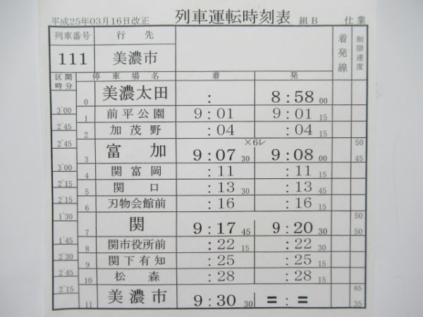 長良川鉄道揃い1仕業とバラ4枚