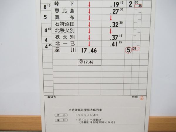 旭川運転所　臨5313仕業揃い