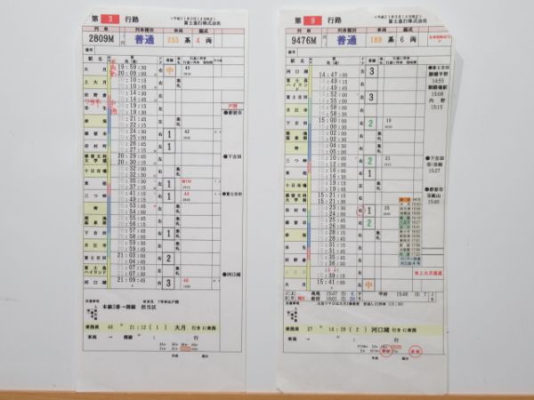 富士急行 バラ2行路