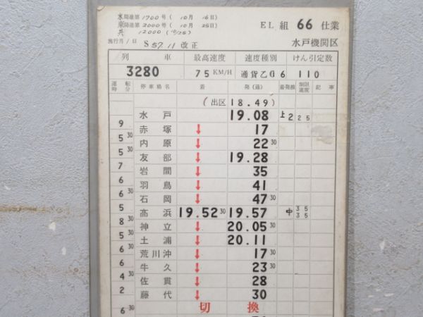 水戸機関区 EL 66仕業 (原本 付き)