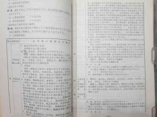 仙台鉄道管理局 運転関係達示類