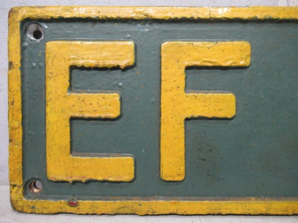 ナンバープレート　EF30 9(関門トンネル専用機)