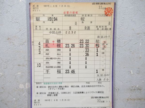 苗穂運転所 函館線 32仕業