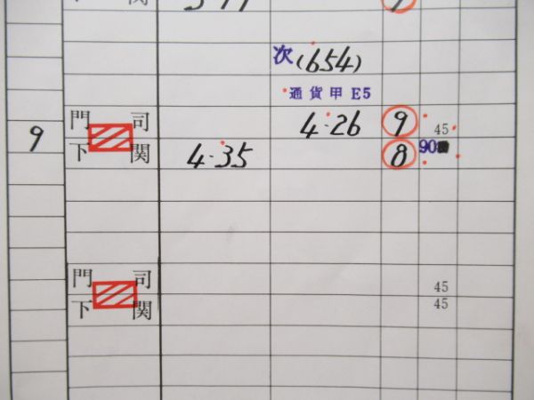 門司機関区　臨AB組1897仕業揃い「あかつき・彗星」