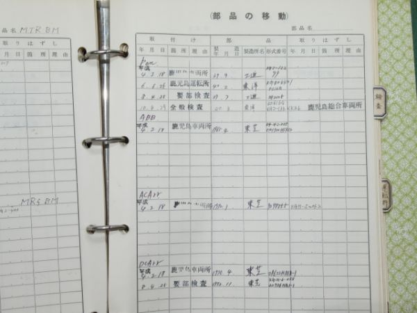 電車履歴簿「モハ 474-22」