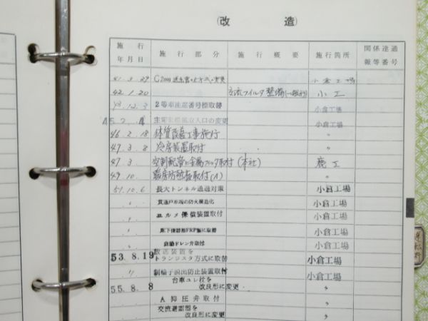 電車履歴簿「モハ 474-22」