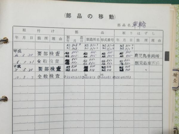 電車履歴簿「クモハ 475-20」