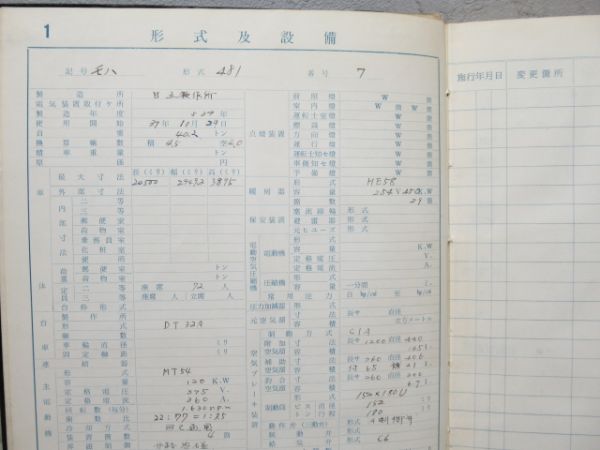 電車履歴簿「モハ 481-7」