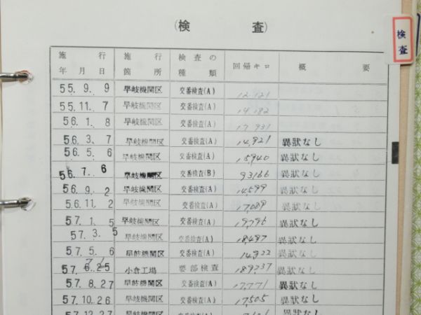 気動車車体履歴簿「キハ 47 1072」